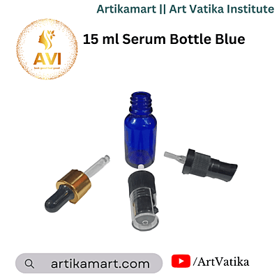 15 ml Serum Bottle BLUE 18mm NECK