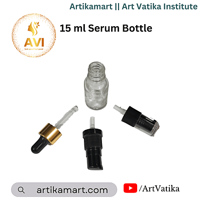 15 ml Serum Bottle CLEAR 18mm NECK