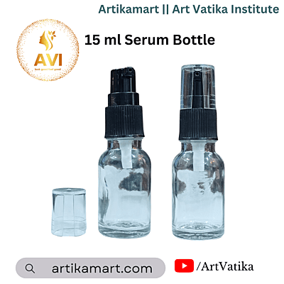 15 ml Serum Bottle CLEAR 18mm NECK