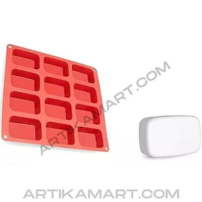 Silicon Mold Rectangle No 9- 12 Cavity 75g