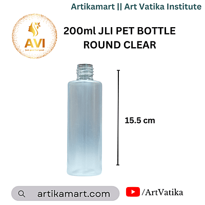 200ml JLI Pet Bottle FROSTED- 24MM NECK