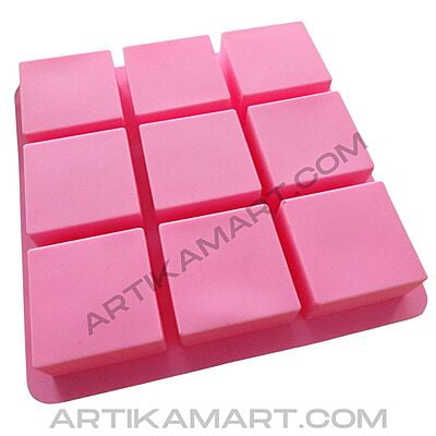 Silicon Mold SQUARE No 9 - 9 Cavity - 100g