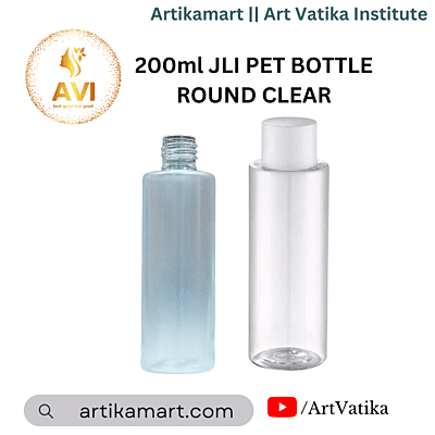 200ml JLI Pet Bottle FROSTED- 24MM NECK