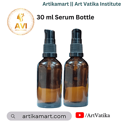 30 ml Serum Bottle AMBER Brown 18mm NECK