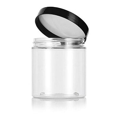 450ml Round PET Jar + 83mm BLACK Cap