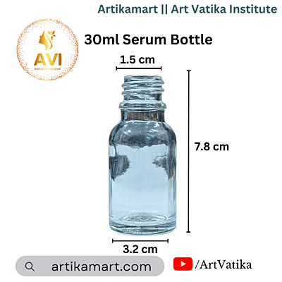 30 ml Serum Bottle CLEAR 18mm NECK