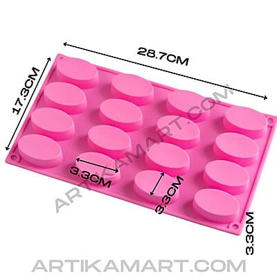 Silicon Mold Oval - 16 Cavity - 25g