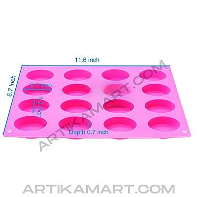 Silicon Mold Oval - 16 Cavity - 25g