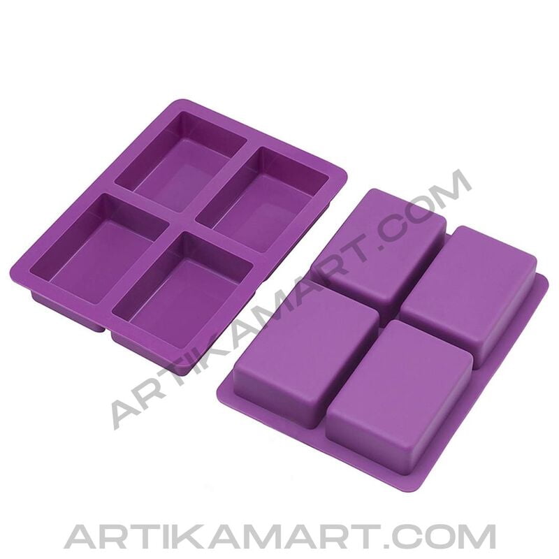 Silicon Mold Rectangle - 4 Cavity - 125g