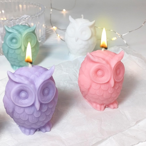 Silicon mold MINI OWL CANDLE