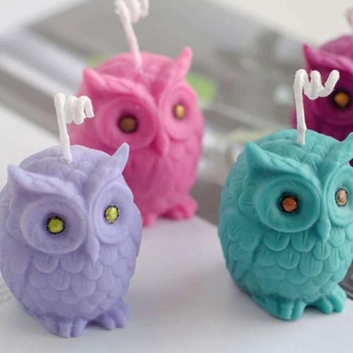 Silicon mold MINI OWL CANDLE