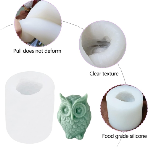 Silicon mold MINI OWL CANDLE