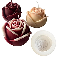 Silicon Mold Candle Rose Bud Big Flower Silicon Mold Candle Rose Bud Big Flower