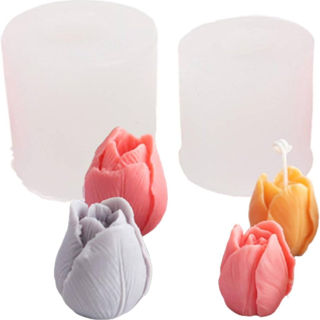 Silicon Mold Candle Tulip Flower - 2 Silicon Mold Candle Tulip Flower - 2