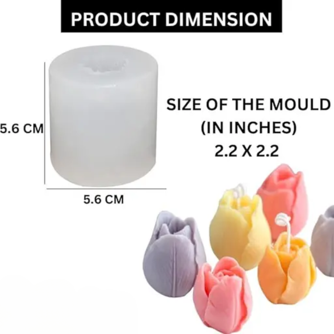 Silicon Mold Candle Tulip Flower - 2 Silicon Mold Candle Tulip Flower - 2