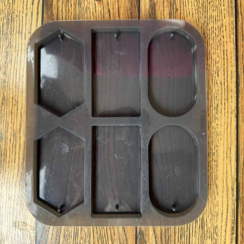 Silicon Mold Wax Sachet Hanging 6 Cavity - Rectangle, Oval, Hexagon