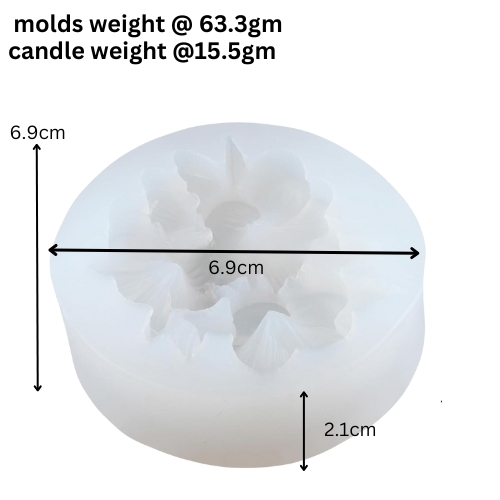 Silicon Mold Candle Plumeria Flower