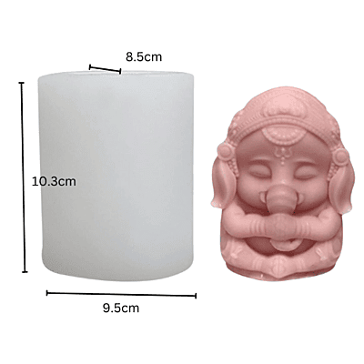 Silicon Mold Candle Cute GANESHA