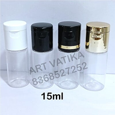 15ml JLI PET BOTTLE ROUND CLEAR - 20mm Neck