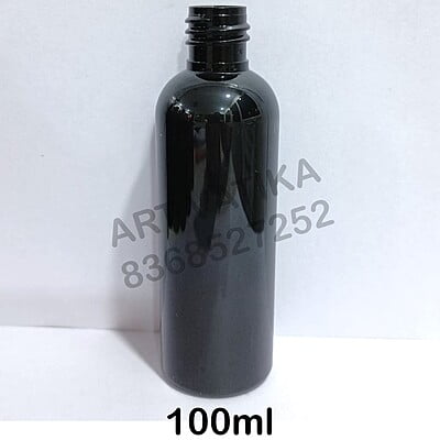 100ml AVON PET Bottle BLACK - 20mm Neck