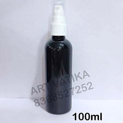 100ml AVON PET Bottle BLACK - 20mm Neck