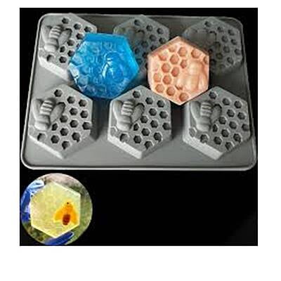 Silicon Mold Bee Hexagon