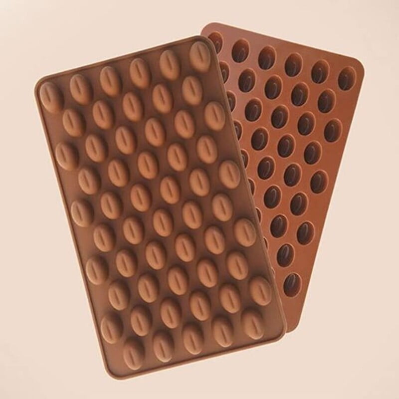 Silicon Mold Chocolate Coffee Bean 55 Cavity