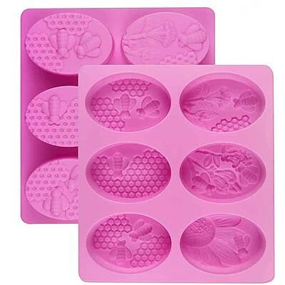 Silicon Mold Bee Oval