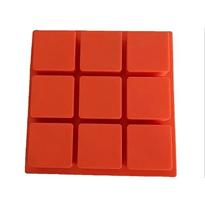 Silicon Mold SQUARE No 2 100g 9 Cavity