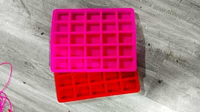 Silicon Mold SMALL RECTANGLE 25 Cavity 10-15gm SAMPLE SOAP