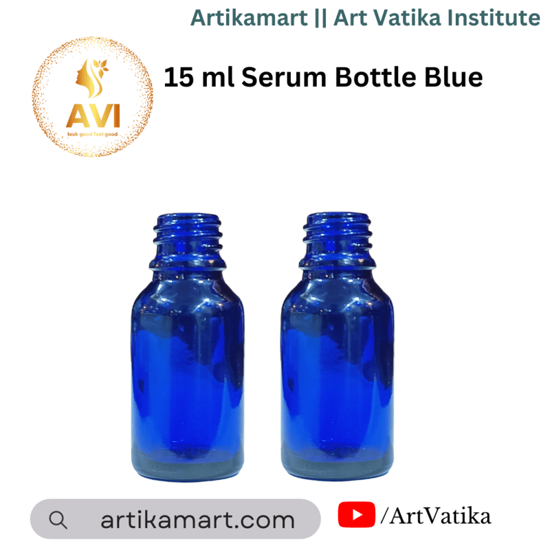 15 ml Serum Bottle BLUE 18mm NECK