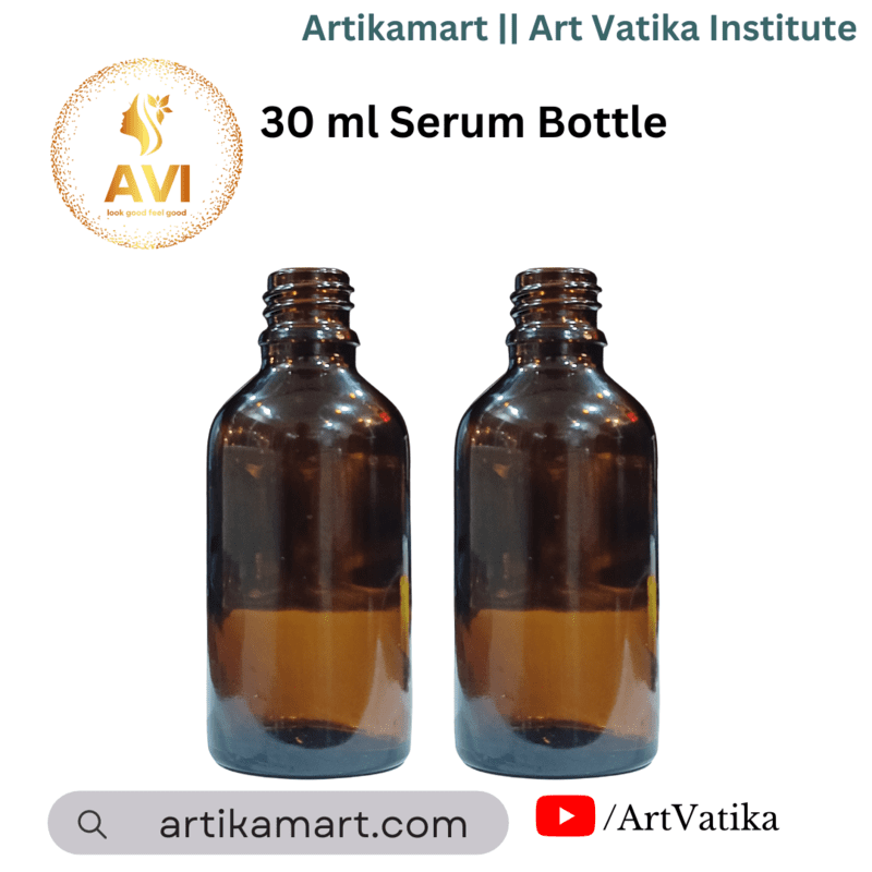 30 ml Serum Bottle AMBER Brown 18mm NECK