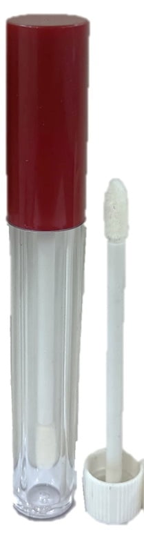 Lipstick- ROUND - MAROON Cap - 4/5ml - Tall Container - Acrylic