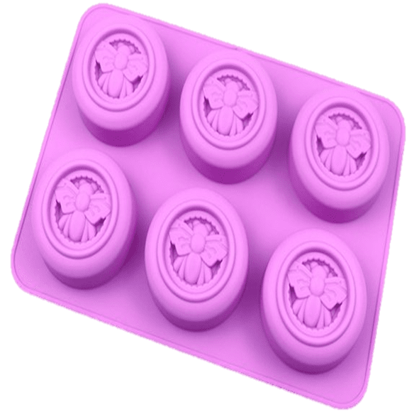 Silicon Mold Bee ROUND 6 Cavity 40g