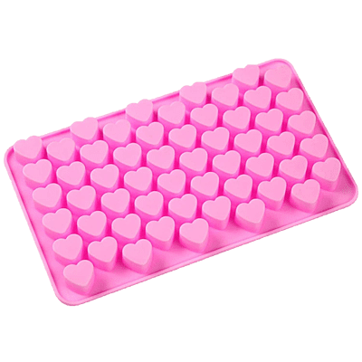 Silicon Mold Small Heart 55 Cavity