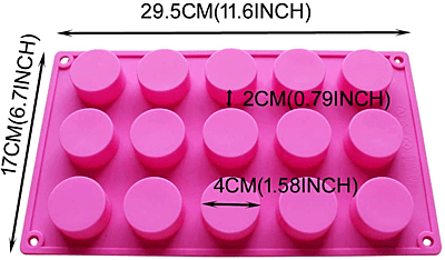 SILICON MOLD ROUND NO 5- 15 CAVITY 40G