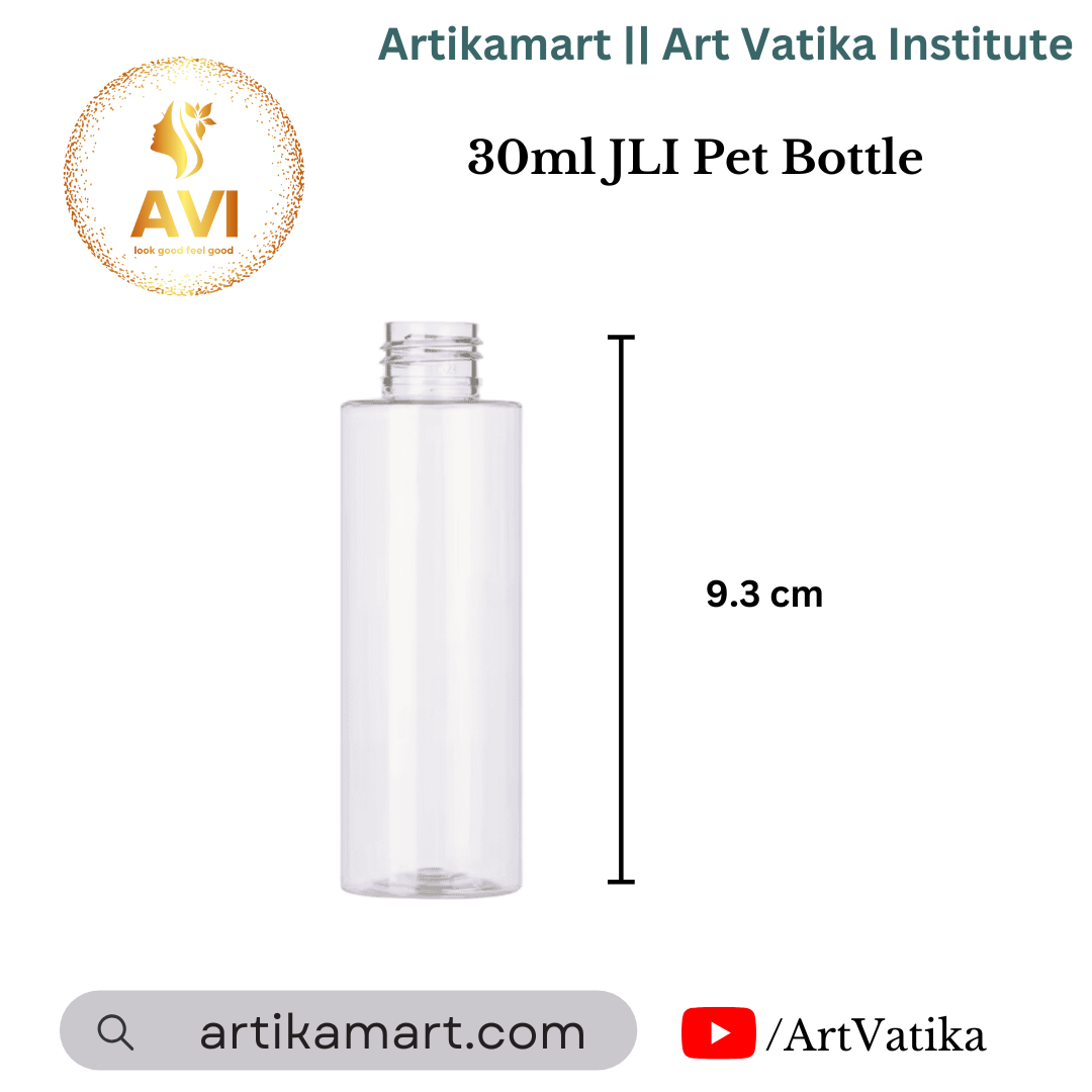 30ml JLI Pet Bottle Clear- 20MM NECK