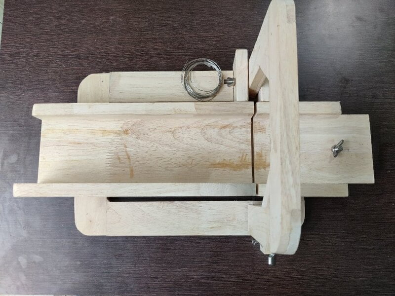 Wooden Soap Cutter Adjustable Wire Slicer