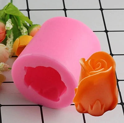 Silicon Mold Candle Rose 4